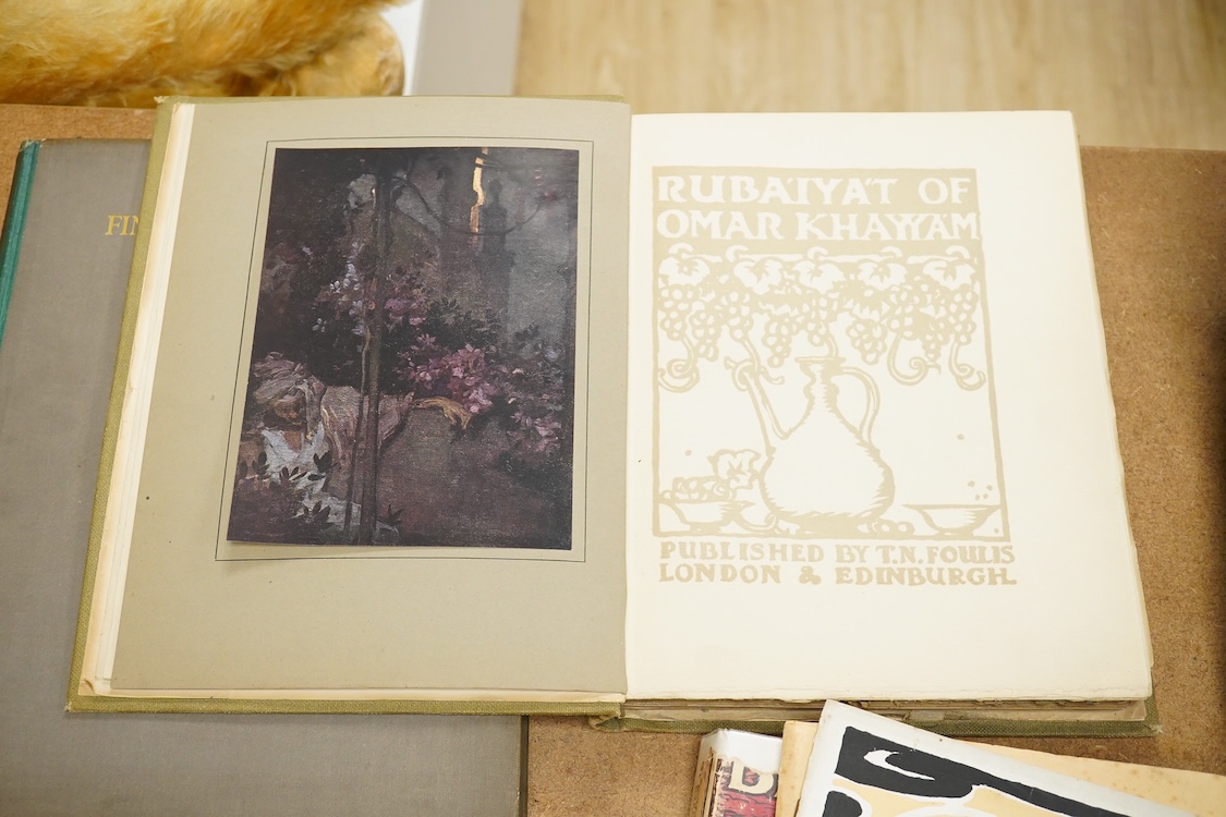 Brangwyn, Frank. The Rubaiyat of Omar Khayyam. illus. 15 colour plates. original decorated cloth. 4to. T.N. Foulis. 1920